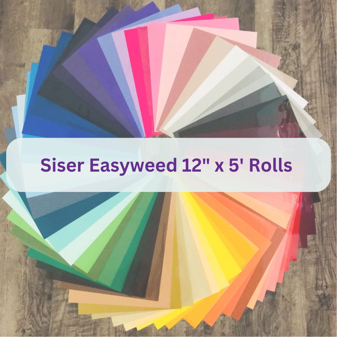 Siser Easyweed HTV 12" x 5' Rolls – Painted Turtle Craft Co