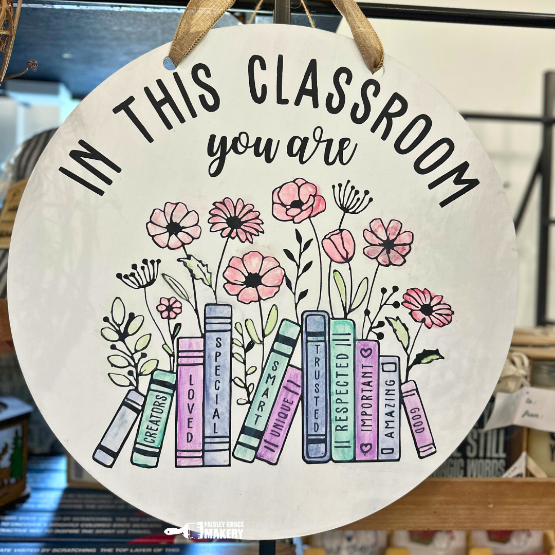 Teacher Classrom Afirmation Book Doorhanger