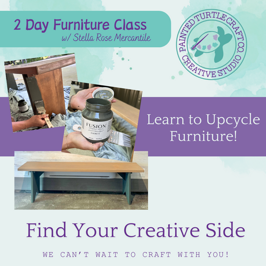 Sat Aug 23rd 12-5pm & Sun. Aug 24th 12-5pm Furniture Upcycle Workshop with Stella Rose Mercantile