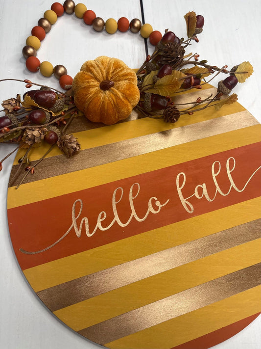 Hello Fall Door Hanger