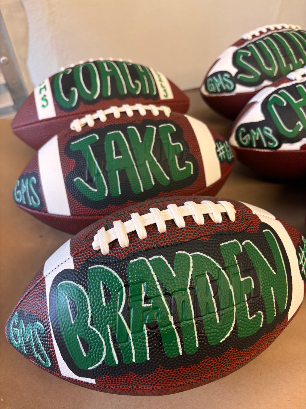 Devil’s Hand Painted Football