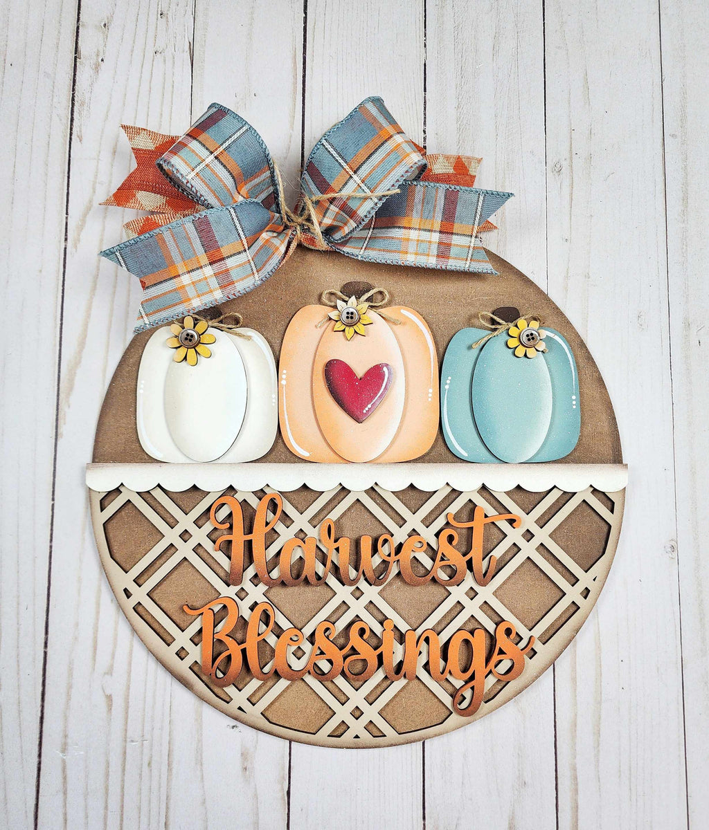 Harvest Blessings Door Hanger