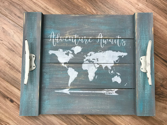 Adventure Awaits Farmhouse Tray Design 202422