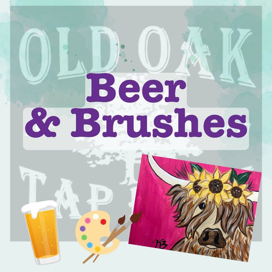 Brushes and Beer at Old Oak Taproom April 27th @ 4pm