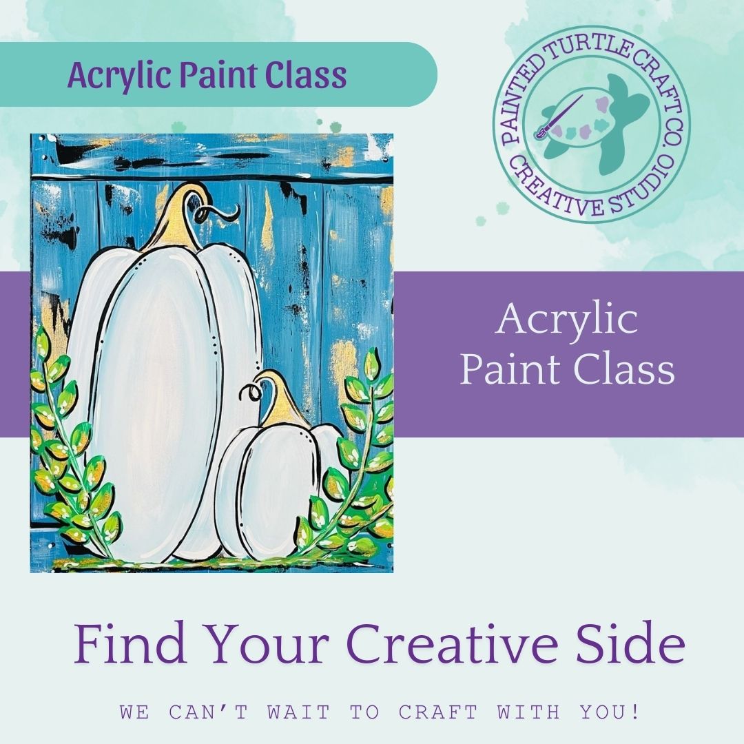 Acrylic Canvas Fall Pumpkin Wed Oct 1st @6pm