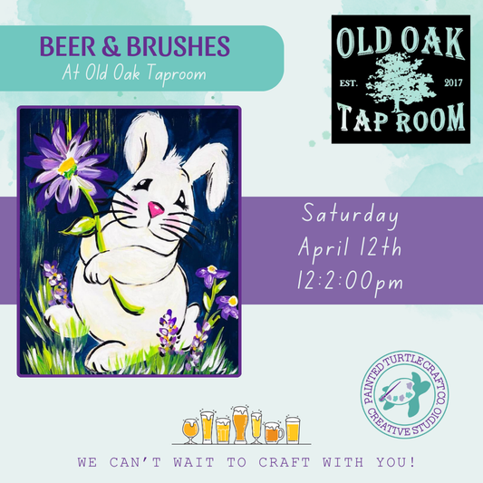 Brushes & Beer at Old Oak Taproom Saturday April 12th @ 12pm
