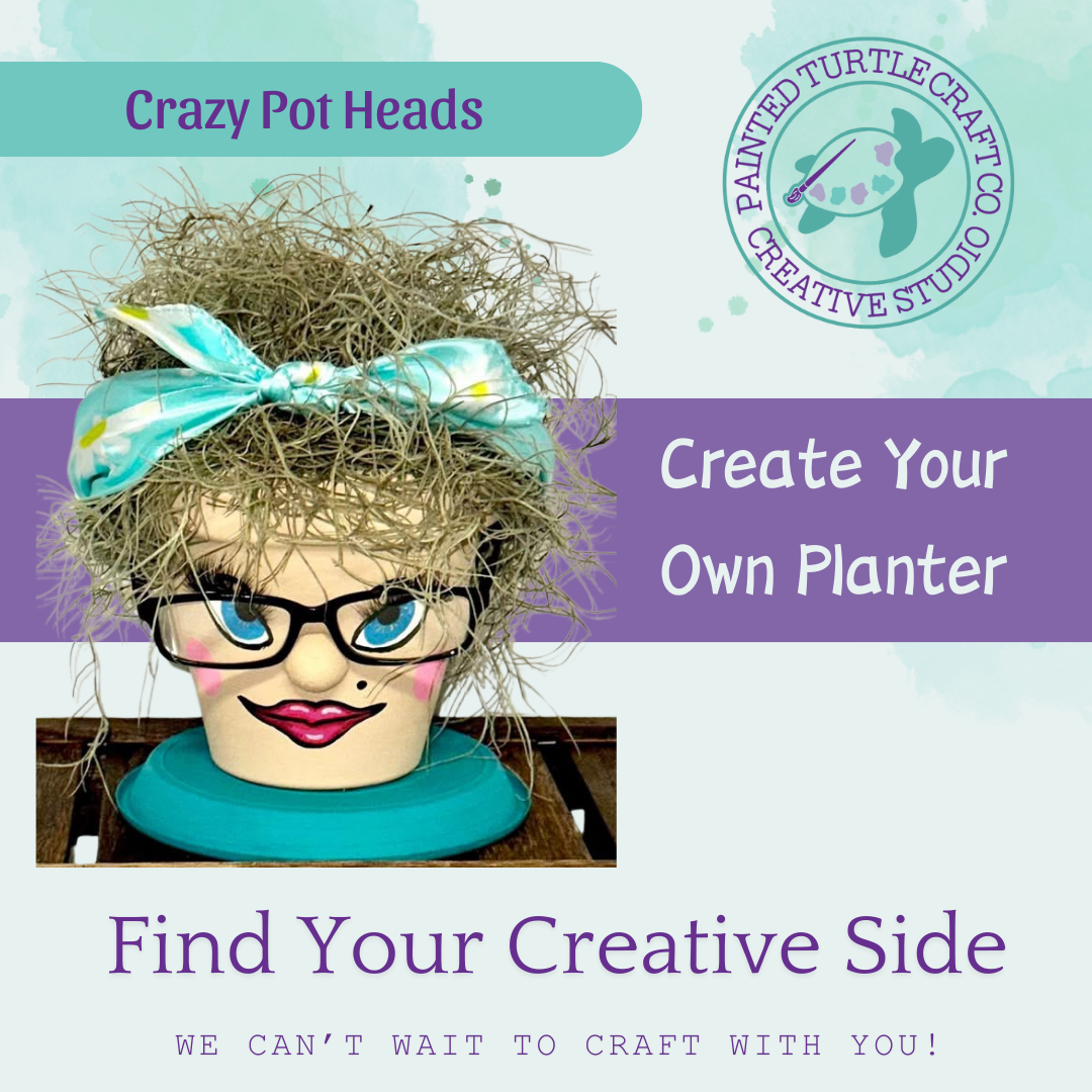 pothead hair care products Crazy Pot Head Face Planters – Painted Turtle Craft Co