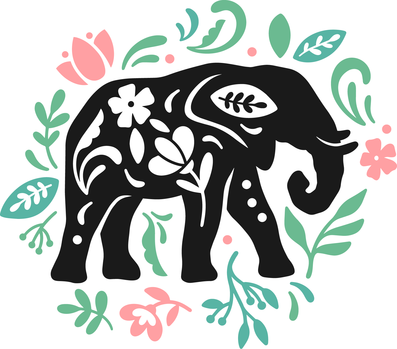 Folk Art Elephant 2476
