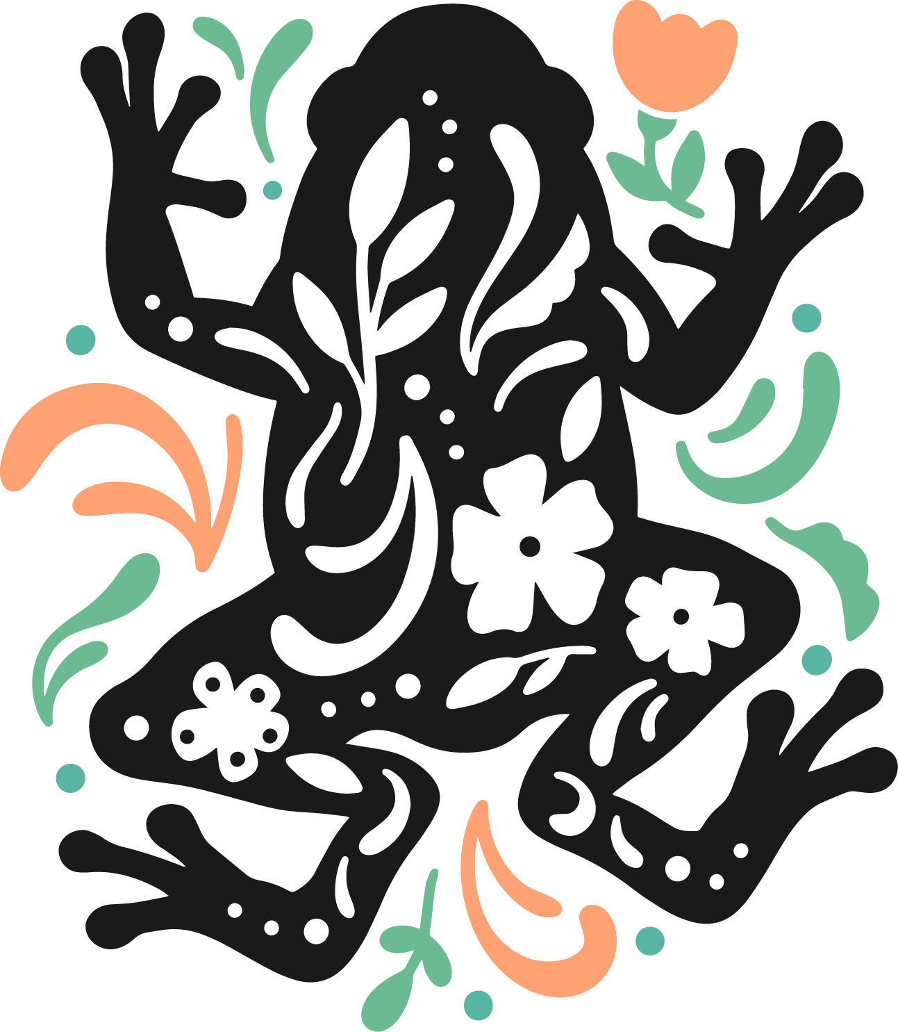 Folk Art Frog 2477