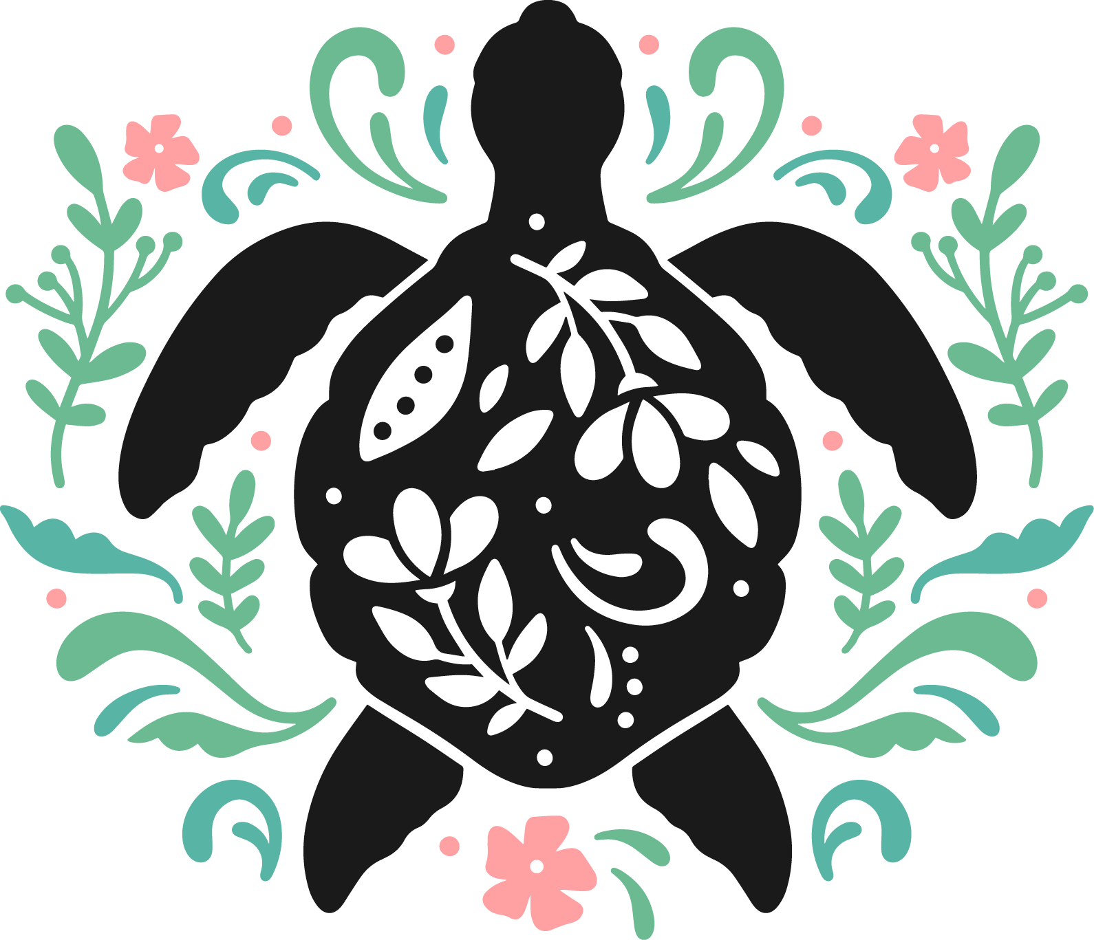 Folk Art Sea Turtle 2481