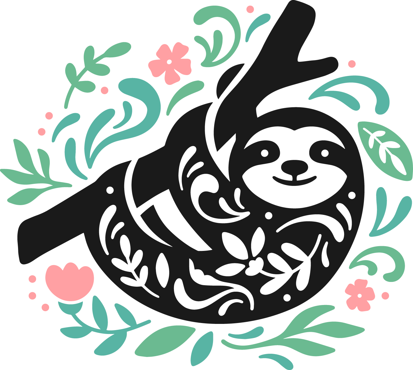 Folk Art Sloth 2483