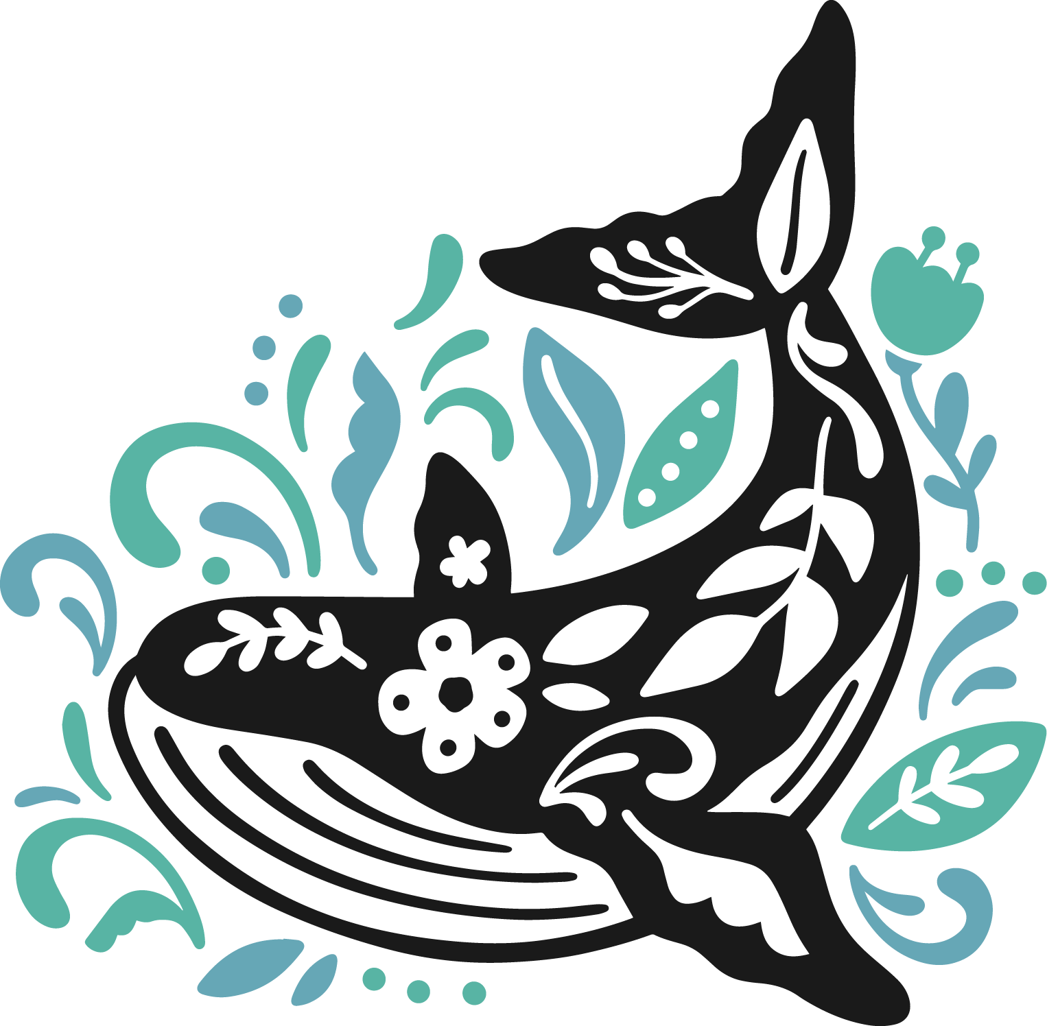 Folk Art Whale 2485 Painted Turtle Craft Co folk-art-whale-2485-painted-turtle-craft-co