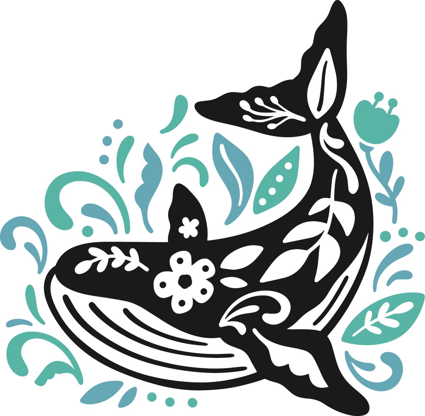 Folk Art Whale 2485