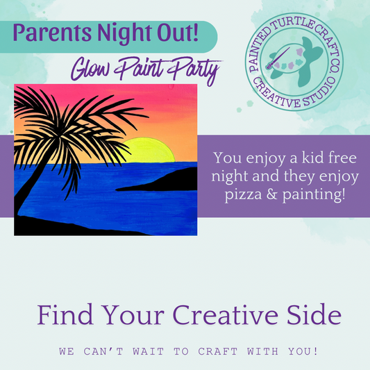 Parents Night Out, Kids Night Pizza and Glow in the Dark Experience Friday August 15th @6pm