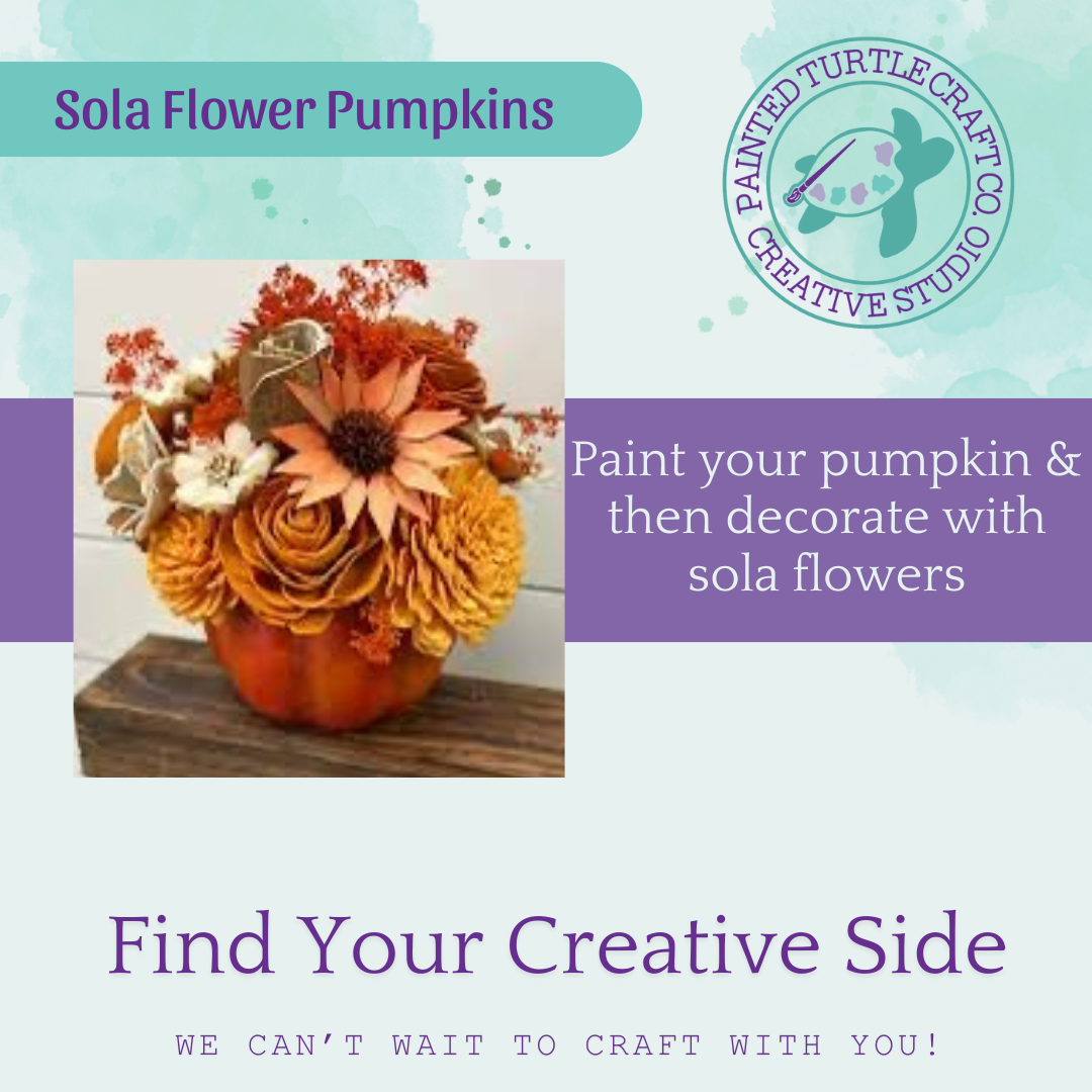Sola Flower Pumpkins Friday September 19th @6pm
