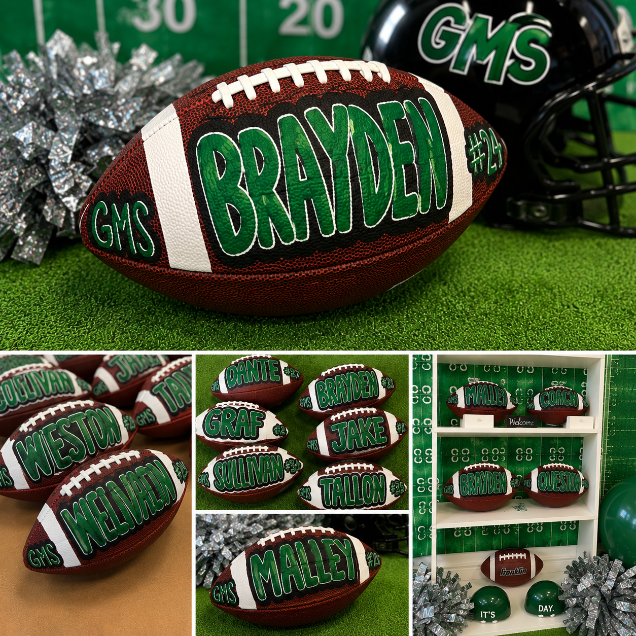 Devil’s Hand Painted Football