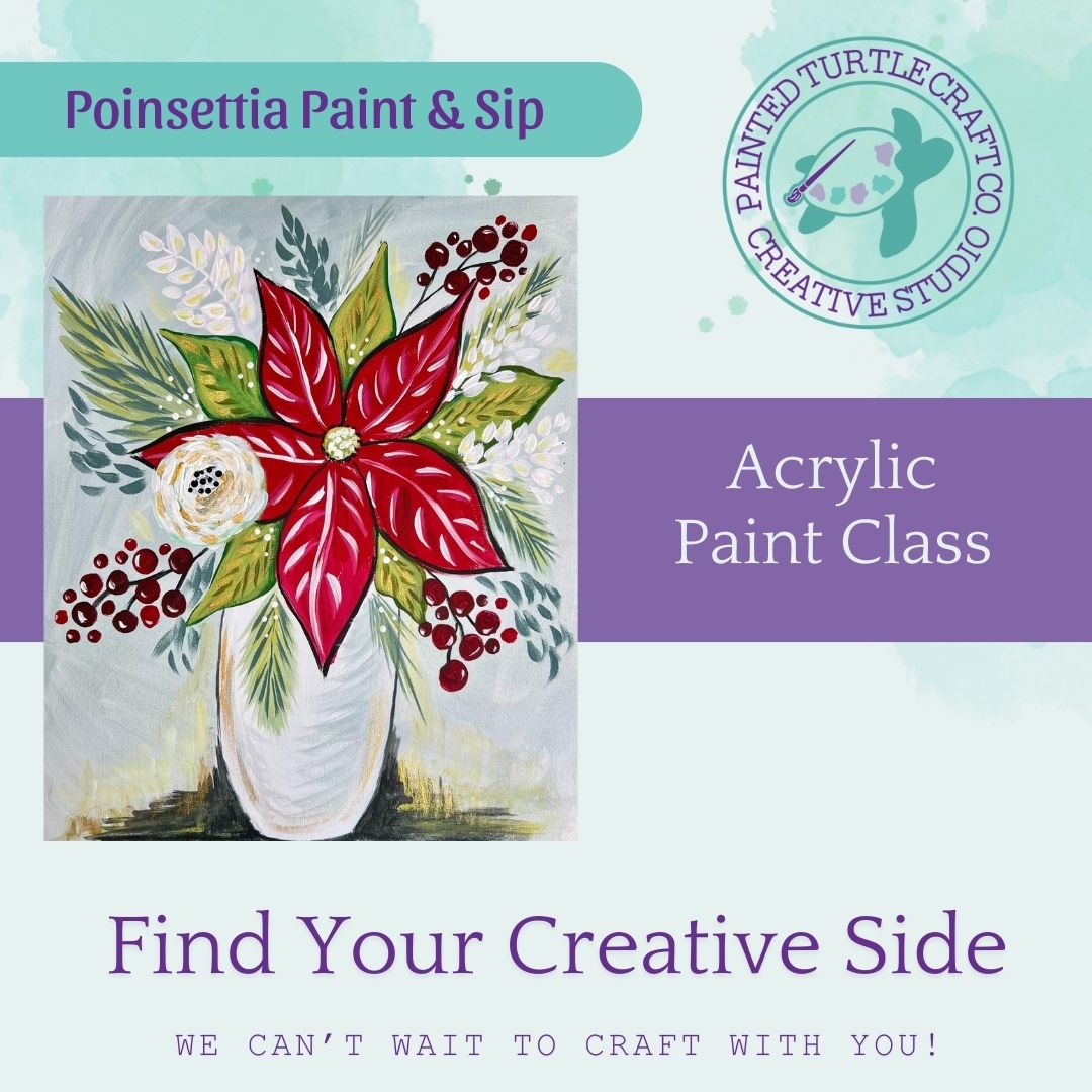 Acrylic Canvas Paint & Sip Tuesday December 9th @6pm