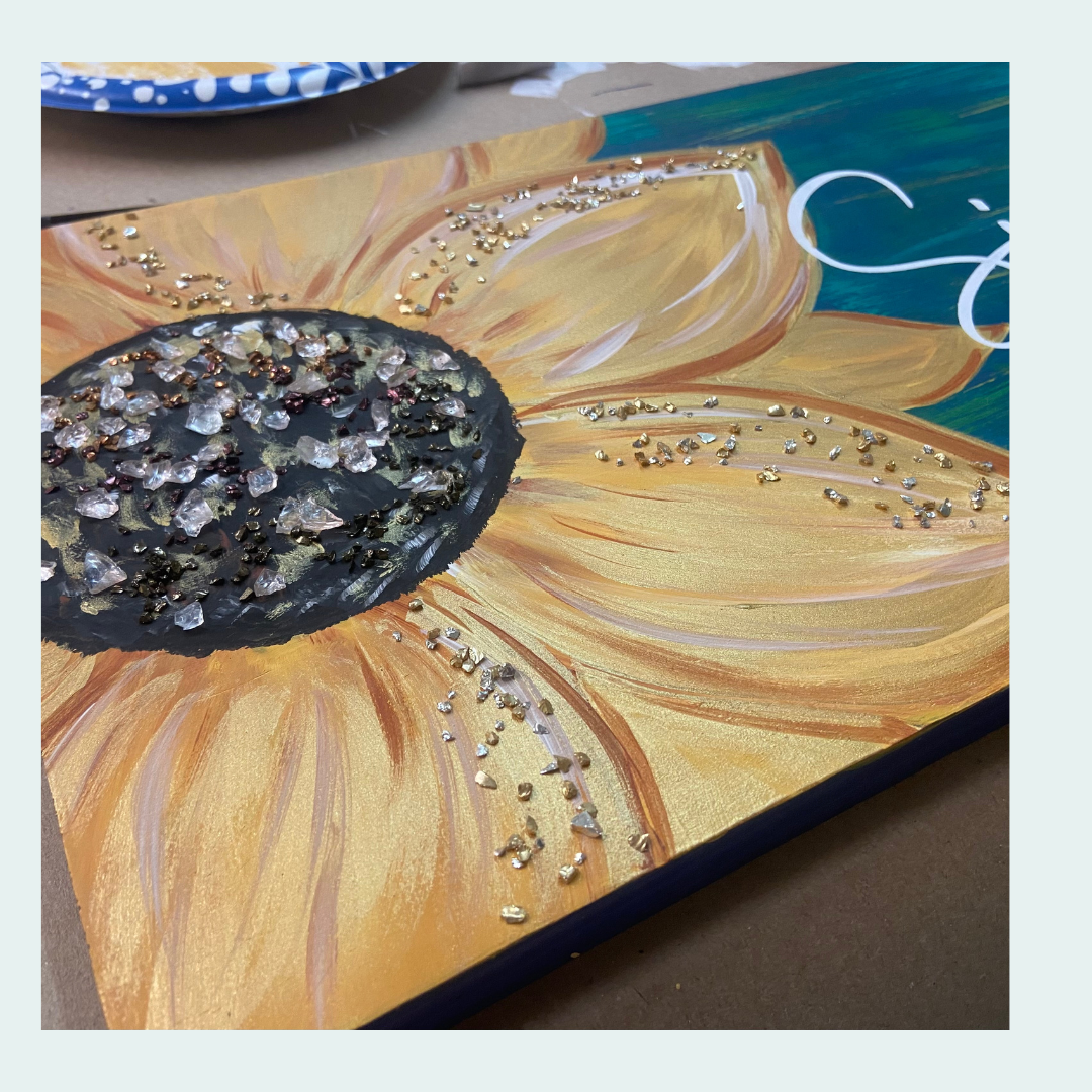 Simply Blessed Sunflower Plank PT1019