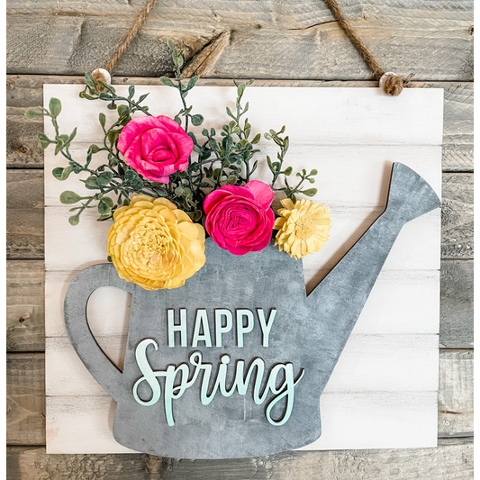 HAPPY SPRING WATERING CAN DESIGN 202418