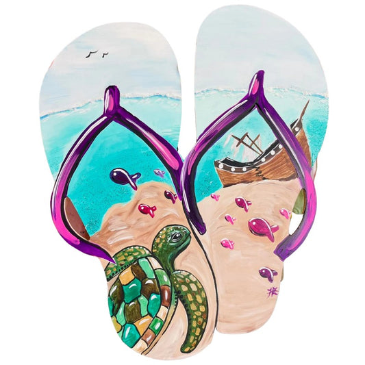 Turtle Flip Flops