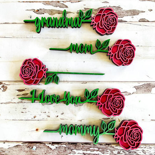 Wooden Rose Valentine