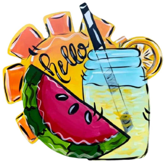 Watermelon Lemonade Doorhanger