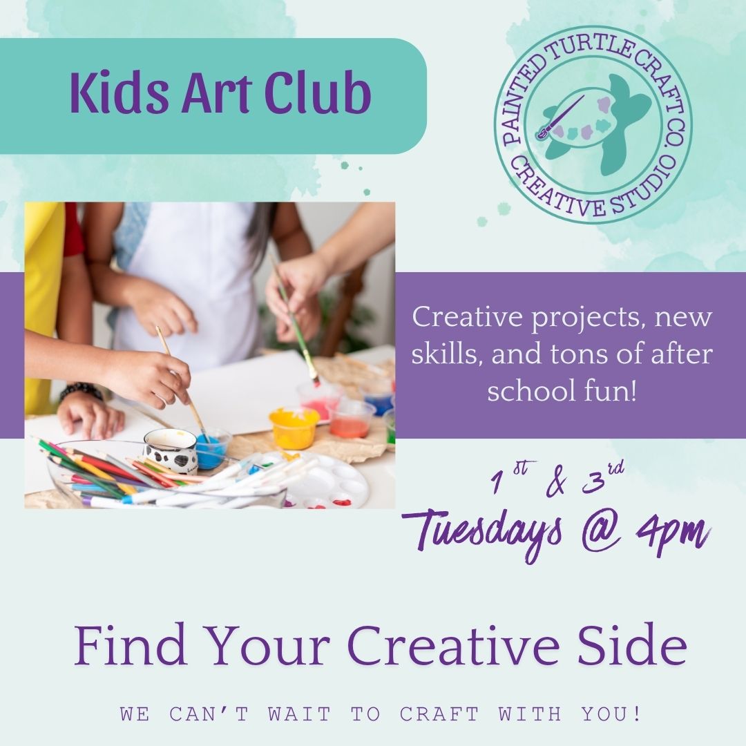 Kids Afternoon Art Club 1st & 3rd Tuesday @4pm