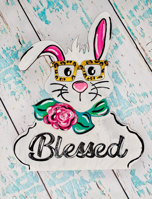 Blessed Bunny Door Hanger