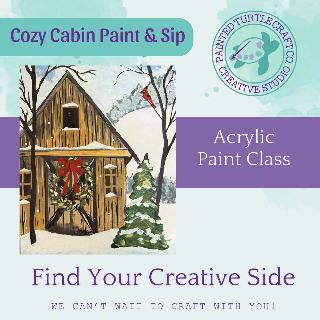 Acrylic Canvas Paint & Sip Wednesday December 17th @6pm