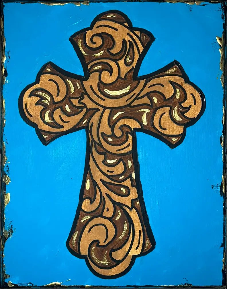 Embossed Cross – Painted Turtle Craft Co