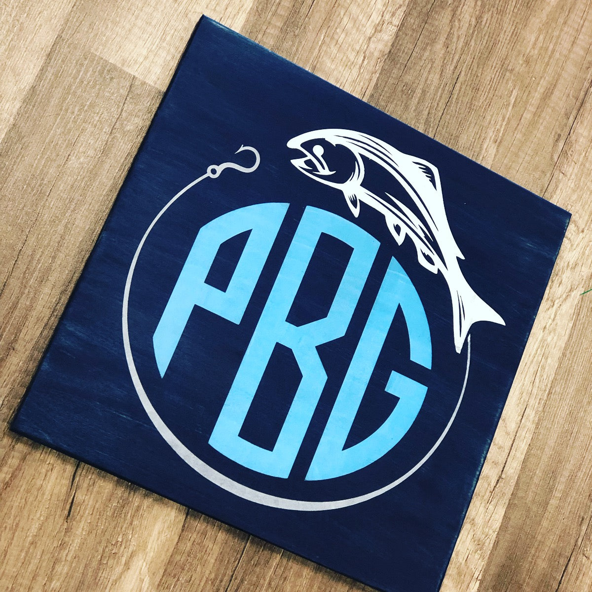 Fish Hook Monogram Design 20249
