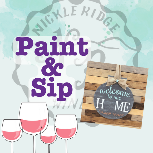 Paint and Sip at Nickle Ridge Winery Sat June 15th 1-3pm