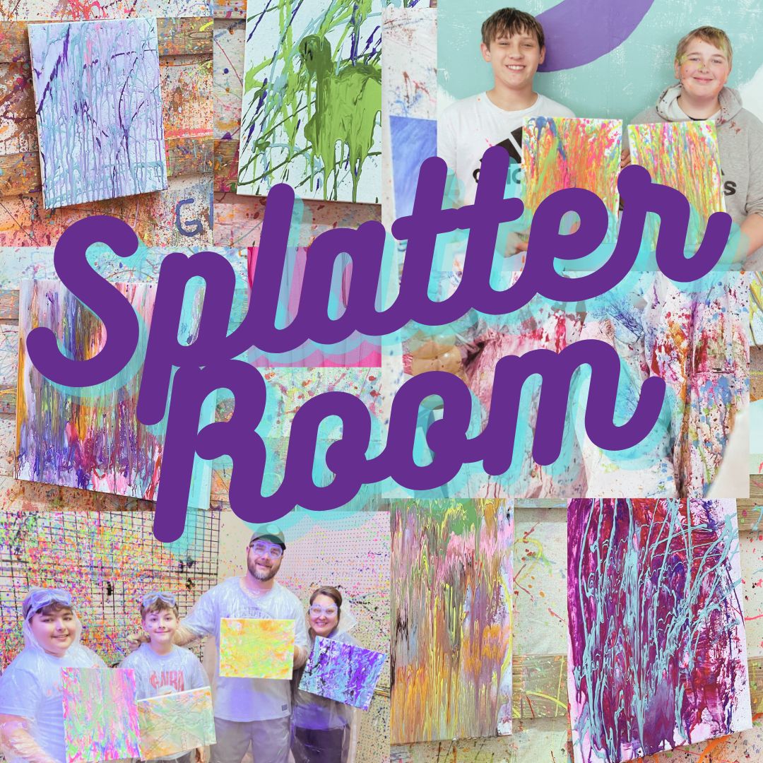 Book a Private Youth Splatter Room Birthday Party – Painted Turtle Craft Co